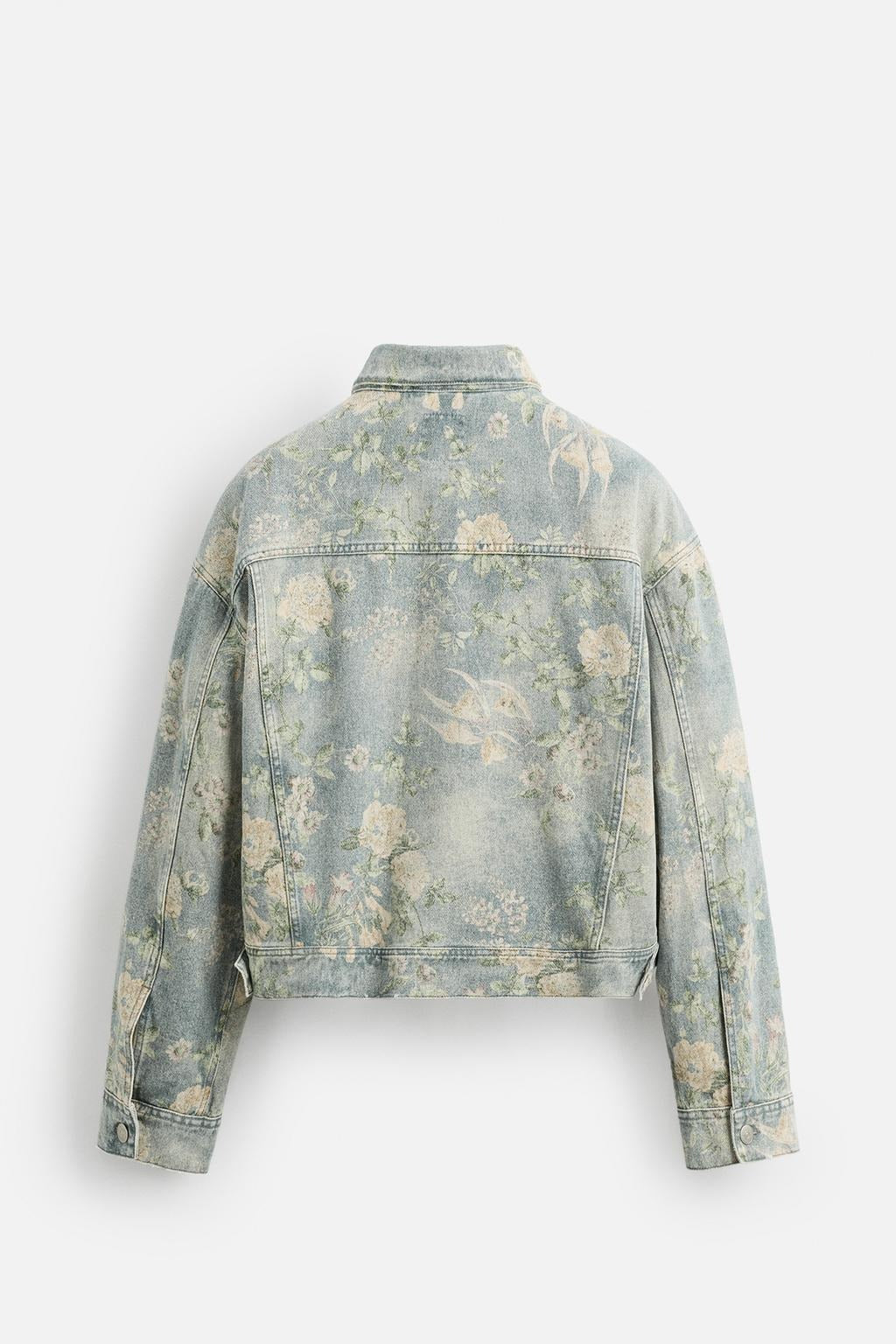 DENIM SET WITH FLORAL PRINT